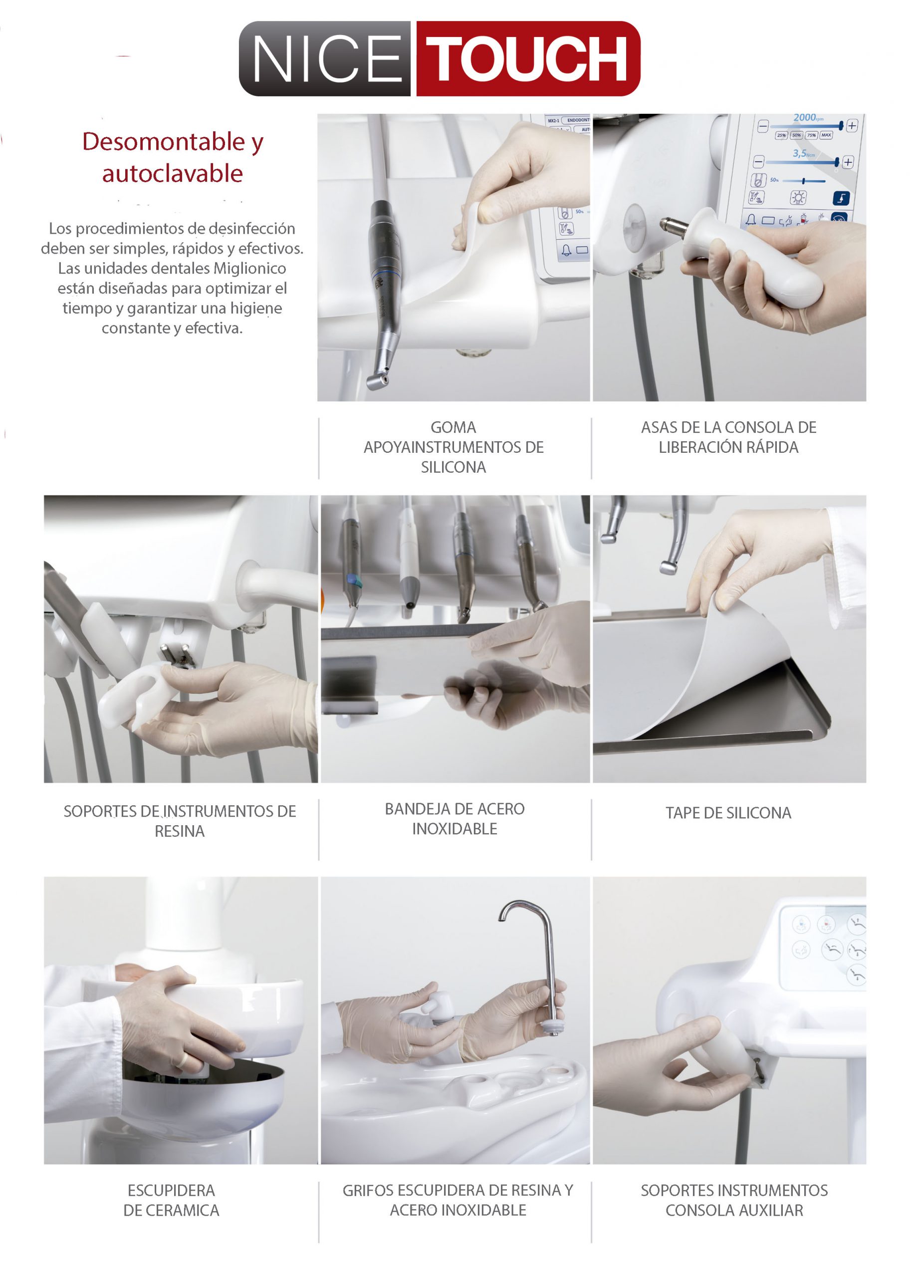 La calidad en sus detalles Miglionico Nice Touch