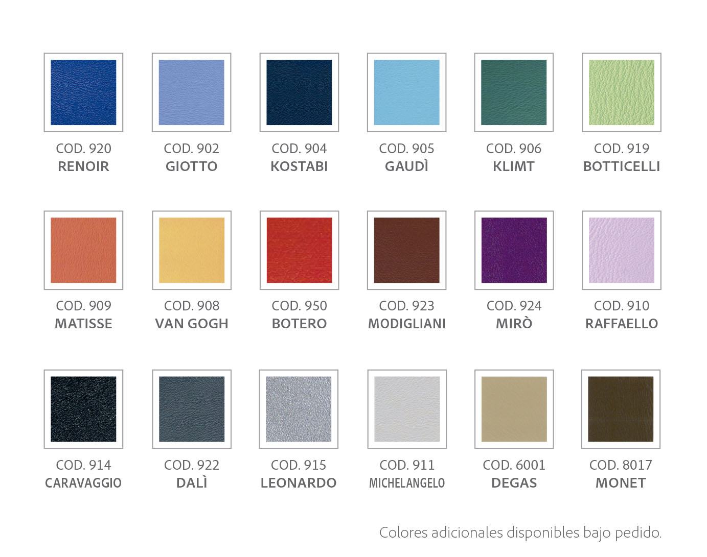 Carta de colores Miglionico