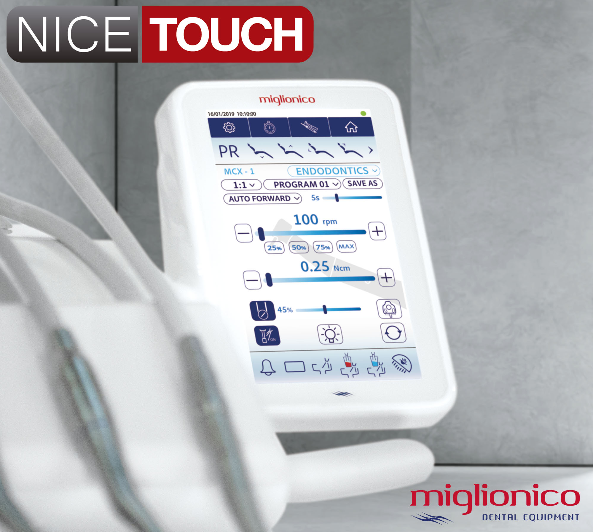 Pantalla Digital 7 pulgadas a todo color Miglionico Nice Touch