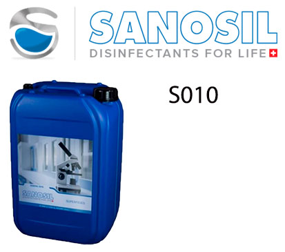Desinfección de la Clínica Dental, Comercio y Centro de trabajo. Desinfectante Sanosil S010