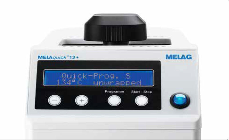 Autoclave Esterilizador rápido especifico rotatorio Melaquick 12+