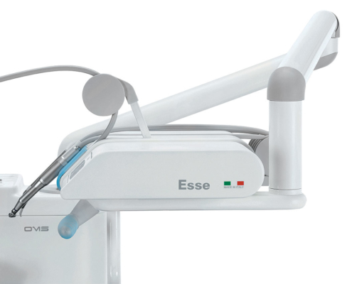 Vista lateral del sillón dental OMS Linea Esse